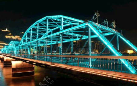兰州中山桥夜景