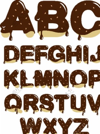 巧克力英文字母