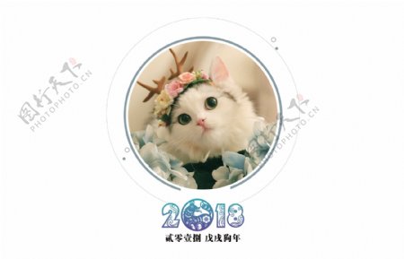 2018新年宠物可爱台历