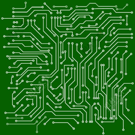 绿色电路图电路板矢量素材