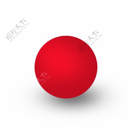 红色圆球装饰素材可商用
