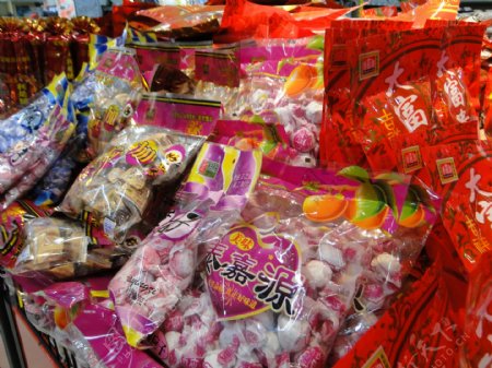 嘉应子新年糖超市春节