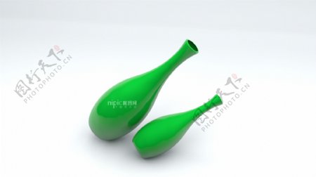 绿色瓶子