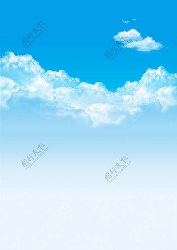 蓝天白云透明图层