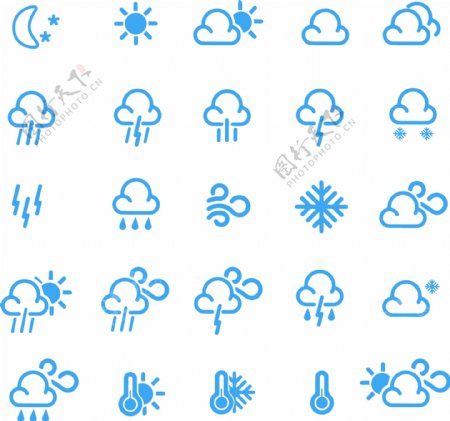 世界气象日天气图标天气icon气象标志