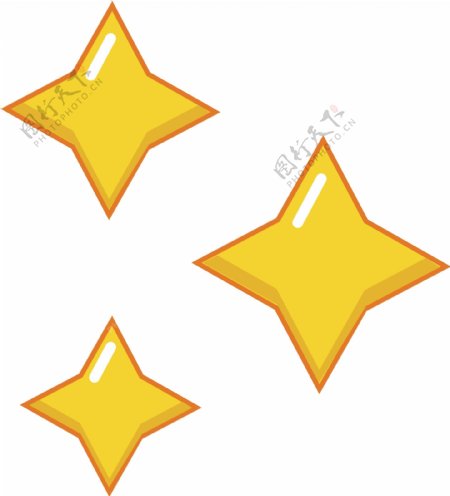 黄色星星设计图标