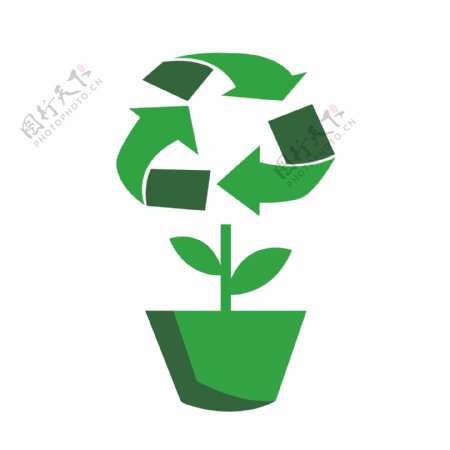 绿色节能减排可回收标识