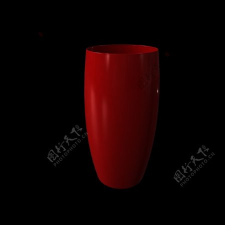 红色立体塑料杯插图