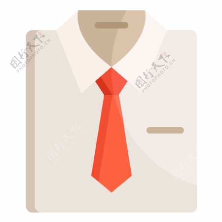 衬衣领带时尚衣服免抠图