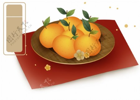 农历新年一盘福橘