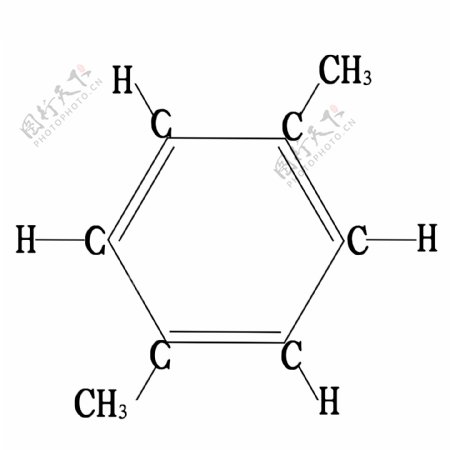 邻二甲苯的分子结构式