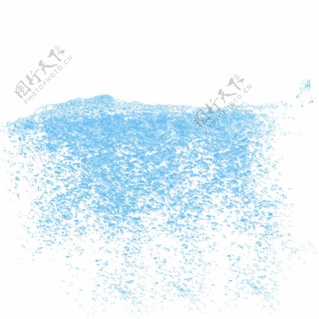 漂浮素材蓝色水花元素