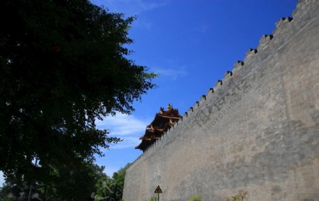北京故宫角楼城墙