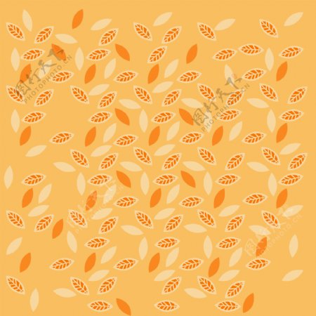 橘黄树叶背景底纹