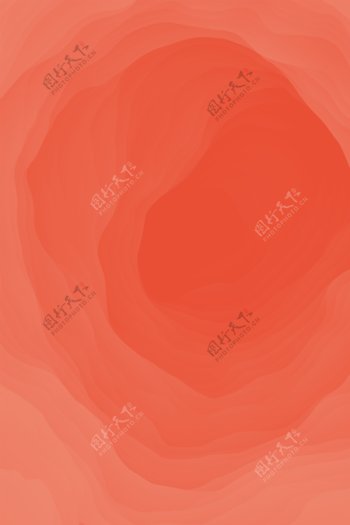 简约扁平抽象玫瑰纹理珊瑚橙背景
