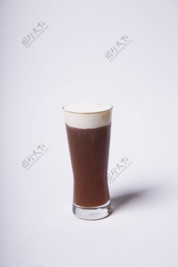 玻璃杯鲜奶咖啡饮品2