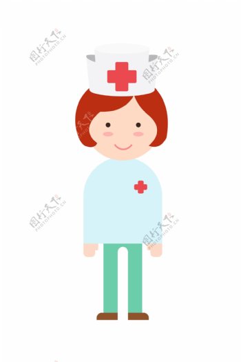 卡通医疗小护士插画