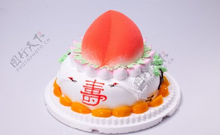 祝寿寿桃蛋糕