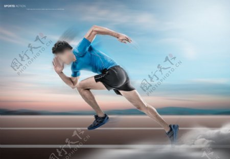 运动健身跑步海报设计素材