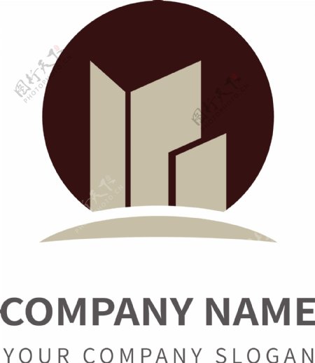 原创房地产logo设计矢量图商务