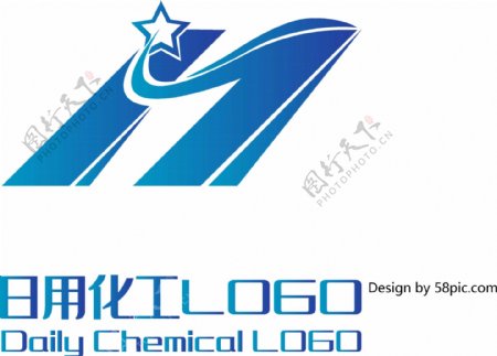 原创创意简约H字科技大气日用化工LOGO