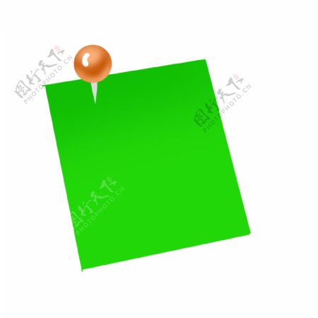 一张绿色纸片