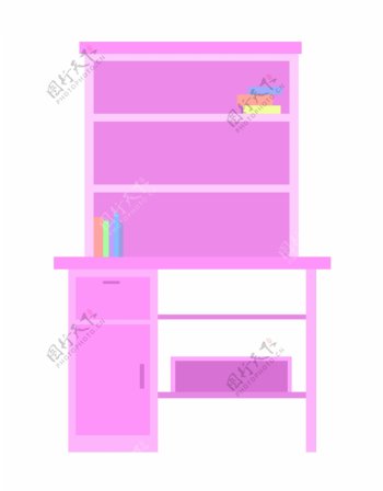 紫色立体书柜