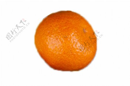 一个新鲜美味的橘子
