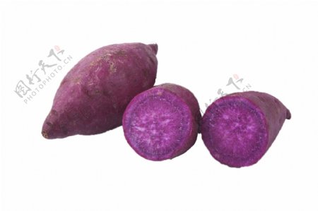 新鲜绿色安全紫薯