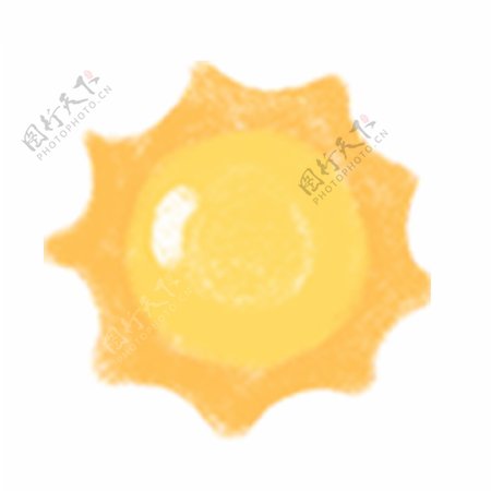 黄色太阳ui图标