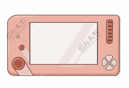 粉色的手机游戏插画