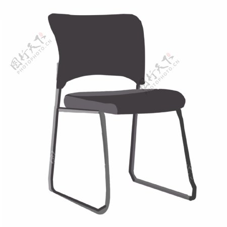 黑色椅子家具插画
