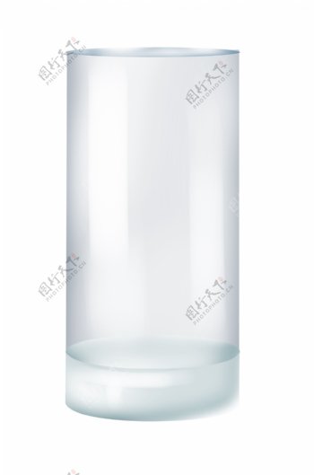 透明玻璃杯子插画