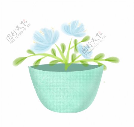 立春盆栽装饰插画