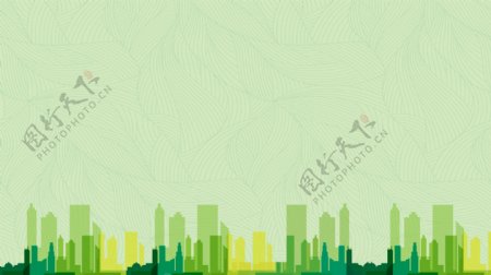 绿色自然城市广告背景