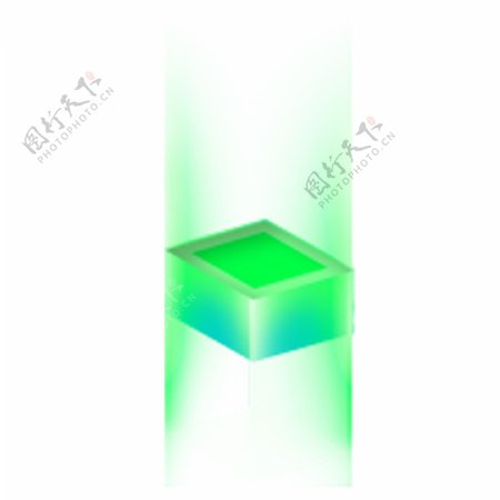 绿色的盒子装饰素材