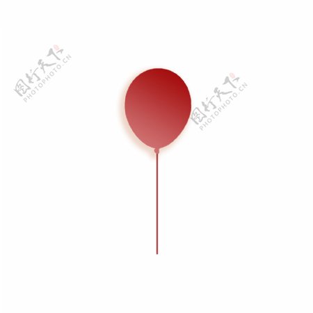 红色渐变色气球