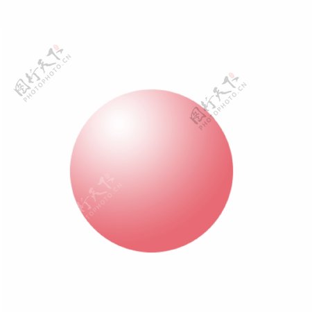 粉色渐变的圆球免扣图