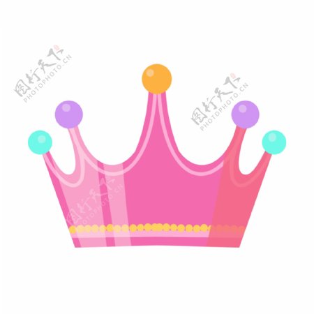 粉色立体皇冠
