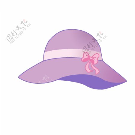 帽子太阳帽遮阳帽紫色