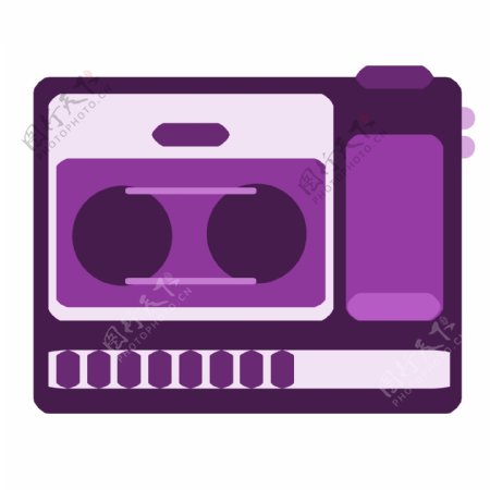 紫色收音机电器