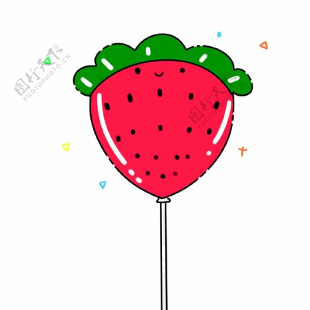 草莓MBE风格气球