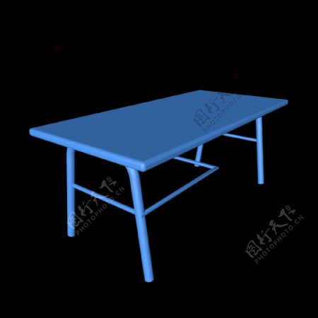 简约蓝色桌子