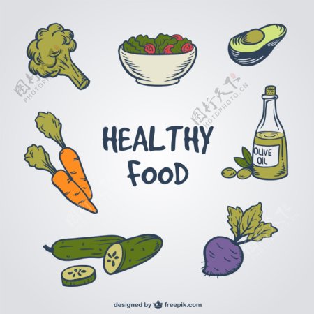 7款彩绘健康食物