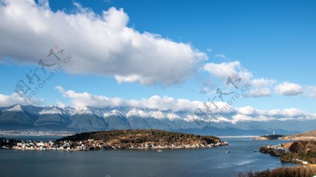 大理苍山雪景风景摄影