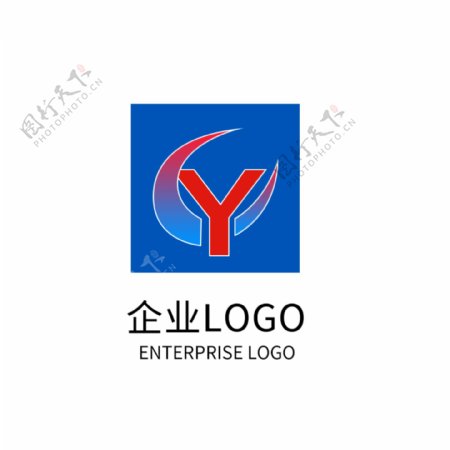 创意字母CY公司LOGO企业标志设计