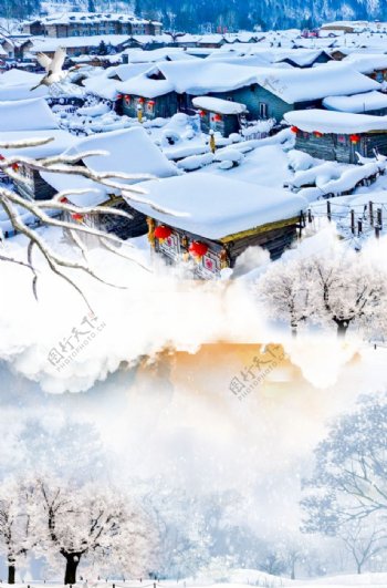 大雪背景