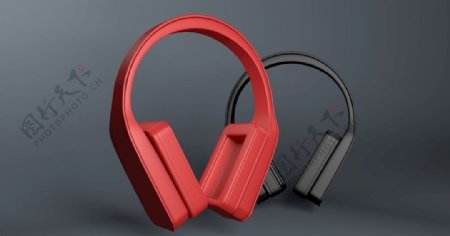 耳机模型C4D3D建模