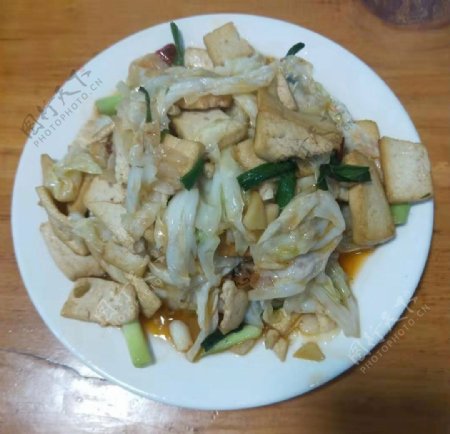 白菜炒豆腐