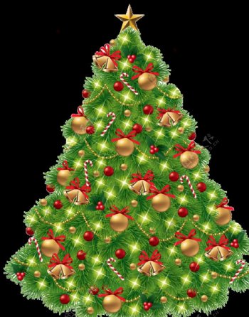 圣诞树素材PNG格式圣诞节礼物